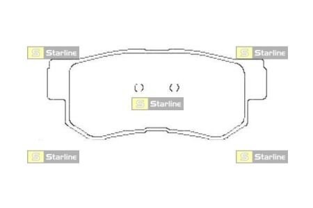 Фото гальмівні колодки дискові STARLINE BD S441 Гальмівні колодки дискові STARLINE BD S441