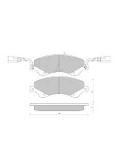 Фото гальмівні колодки дискові STARLINE BD S849P Гальмівні колодки дискові STARLINE BD S849P
