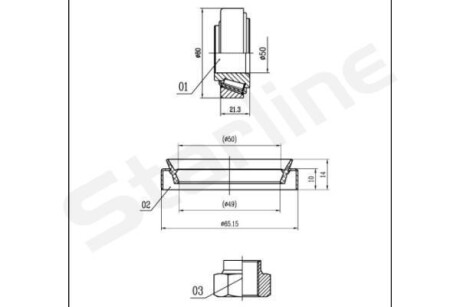 Підшипник колісний STARLINE LO 01444