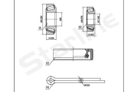 Підшипник колісний STARLINE LO 03519
