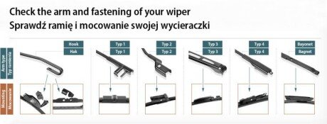 Щітка склоочисника (550mm) Jeep Grand Cherokee/Mazda CX-3 10- SWF 116180