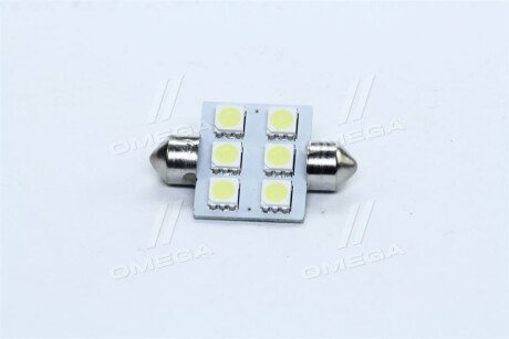 Лампа LED Софітні C5W 24V T11x36-S8.5 (6 SMD size5050) <> TEMPEST Tmp-11T11-24V