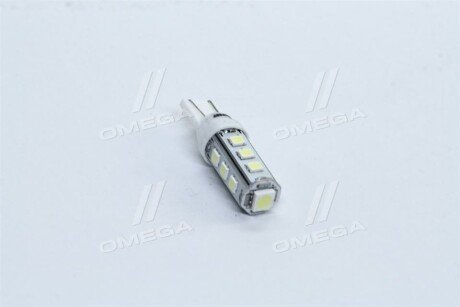 Лампа LED б / ц габарит і панель приладів T10 13SMD W5W 12V WHITE <> TEMPEST Tmp-12T10-12V