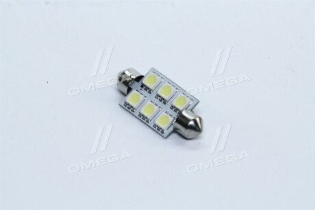 Лампа LED Софітні C5W 24V T11x39-S8.5 (6 SMD size5050) білий <> TEMPEST Tmp-14T11-24V