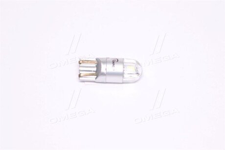 Лампа LED б/ц габарит,панель приладів, салон 12V T10 (W5W) w2.1x9.5d 2SMD N.P WHITE <> TEMPEST Tmp-L11203HW