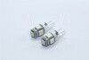 Лампа LED б / ц габарит і панель приладів T10 5SMD W5W 12V WHITE 2шт. блістер <> TEMPEST TP-214T10-12V (фото 2)