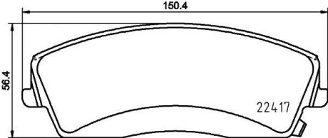 Колодки гальмівні (передні) Chrysler 300C 04-/300 II 12-/Dodge Challenger 08-/Charger 05- TEXTAR 2241701 (фото 1)