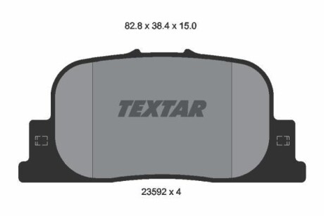 Комплект гальмівних колодок TEXTAR 2359201