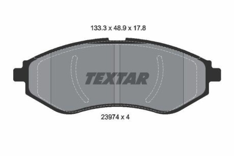 Комплект гальмівних колодок TEXTAR 2397401