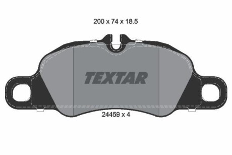 Комплект гальмівних колодок TEXTAR 2445901