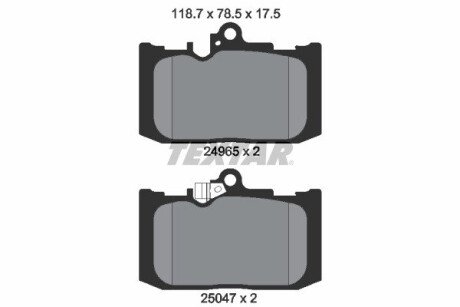 Колодки гальмівні (передні) Lexus GS 12-/ RC 14- (Advics) TEXTAR 2496501