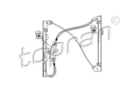 Склопідіймач передній правий TOPRAN / HANS PRIES 111256