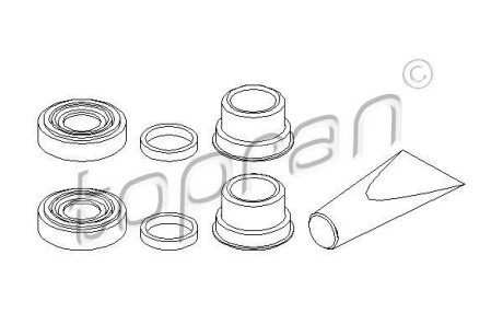 Ремкомплект гальмівного супорта TOPRAN / HANS PRIES 202451