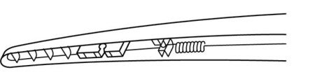 Щітка склоочисника каркасна задня 180мм ExactFit Rear Citroen C4 (LC), DS3, DS4 (EX180B) Trico EX180 (фото 1)