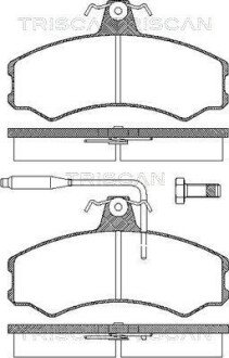 Колодки гальмівні передні TRISCAN 811010792