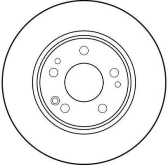 Диск гальмівний (1 шт.) MERCEDES 200/230/250/300/E200/E220/E250 TRW DF1581