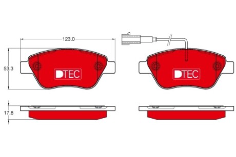 Гальмівні колодки TRW GDB1654DTE