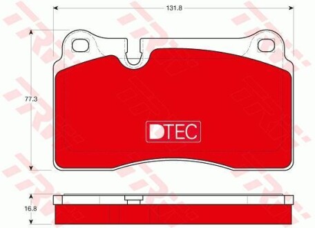 Гальмівні колодки, дискові TRW GDB1670DTE