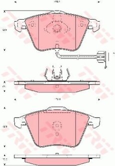 Комплект гальмівних колодок TRW GDB1689