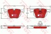 Комплект гальмівних колодок TRW GDB1727DTE (фото 1)