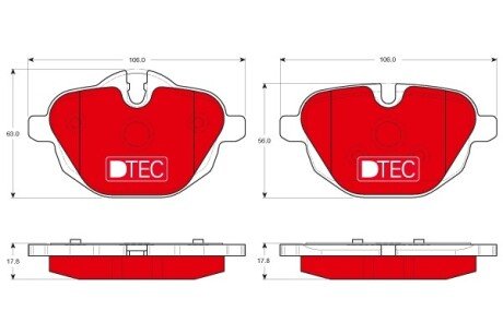 Гальмівні колодки, дискові TRW GDB1840DTE