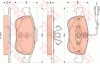 Комплект гальмівних колодок TRW GDB1873 (фото 1)