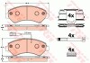 Комплект гальмівних колодок TRW GDB2072 (фото 1)