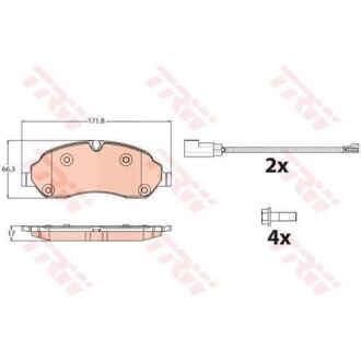 Гальмівні колодки TRW GDB2117