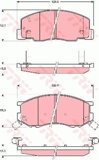 Комплект гальмівних колодок TRW GDB3157