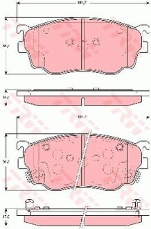 Комплект гальмівних колодок TRW GDB3253