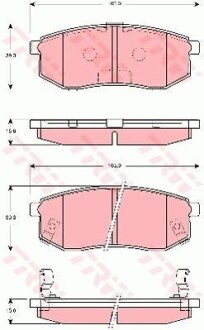 Комплект гальмівних колодок TRW GDB3260