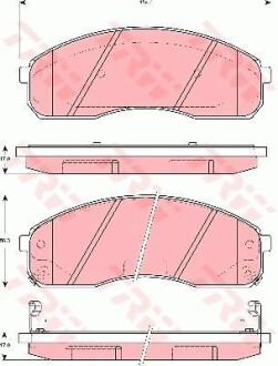 Комплект гальмівних колодок TRW GDB3301