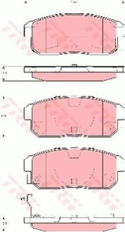Комплект гальмівних колодок TRW GDB3357