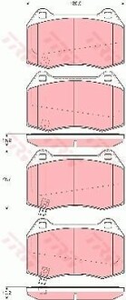 Комплект гальмівних колодок TRW GDB3381