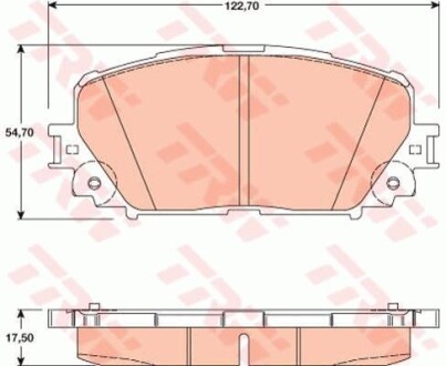 Комплект гальмівних колодок TRW GDB3460