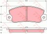 Комплект гальмівних колодок TRW GDB360 (фото 1)