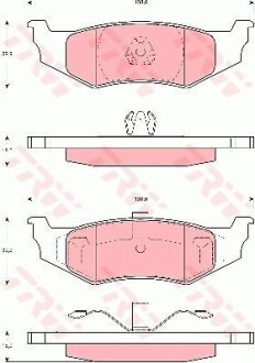 Комплект гальмівних колодок TRW GDB4119