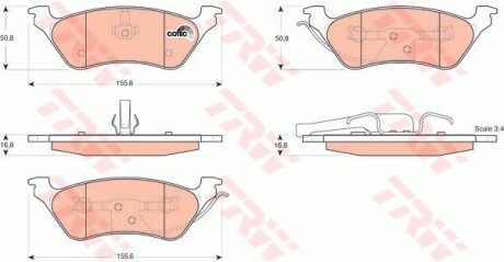 Комплект гальмівних колодок TRW GDB4130