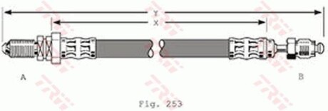Гальмівний шланг TRW PHC279