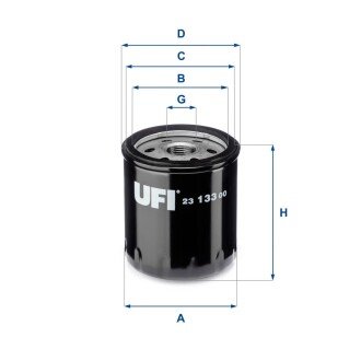 Фото масляний фiльтр UFI 23.133.00 Масляний фiльтр UFI 23.133.00