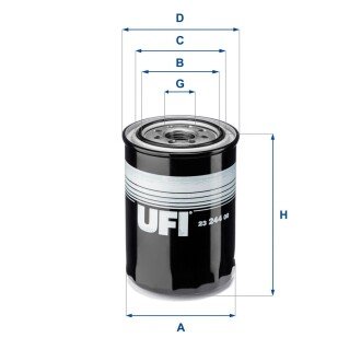 Фото масляний фiльтр UFI 23.244.00 Масляний фiльтр UFI 23.244.00