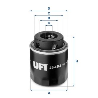 Масляний фiльтр UFI 23.494.00