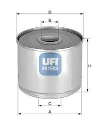 Фільтр паливний UFI 2436001
