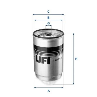 Паливний фільтр UFI 24.371.00