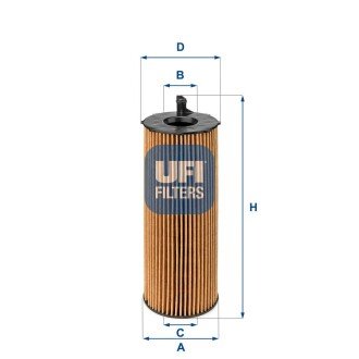 Масляний фiльтр UFI 25.068.00