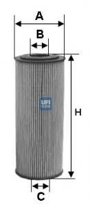 Фільтр масляний UFI 2509500