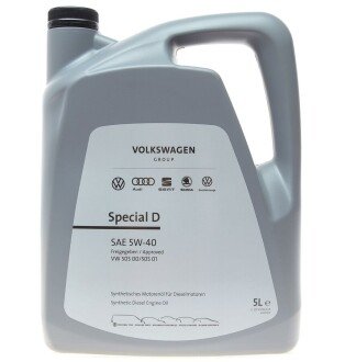 Олива моторна Special D SAE 5W40 (5 Liter) VAG GS55505M4