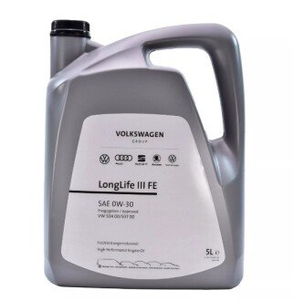 Олива моторна LongLife III FE 0W-30, 5л, 504.00/507.00 VAG GS55545M4