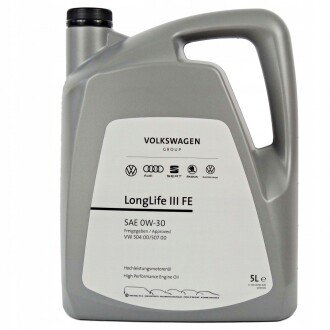 Олива моторна LongLife III FE 0W-30, 5л. VAG GS55545M4EUR