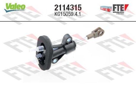 Головний циліндр зчеплення Valeo 2114315